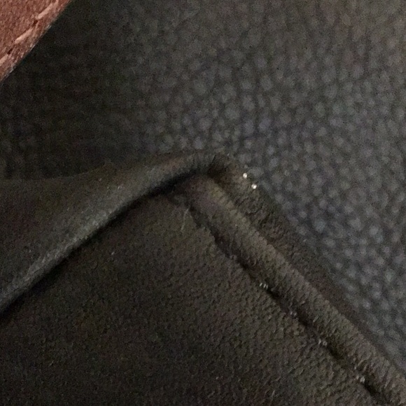 Fossil Black Two-tone Tote  EUC - Picture 5 of 7